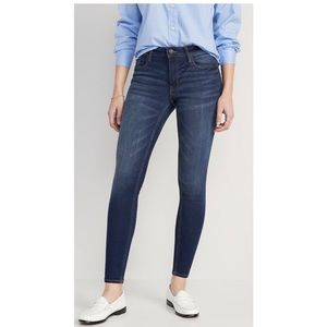 Old Navy Mid-Rise Skinny Jeans – Classic Blue, Size 6